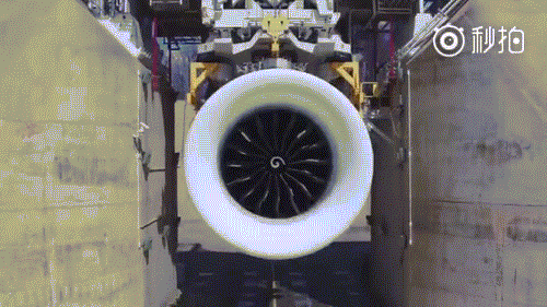 世界最大喷气发动机进行地面测试